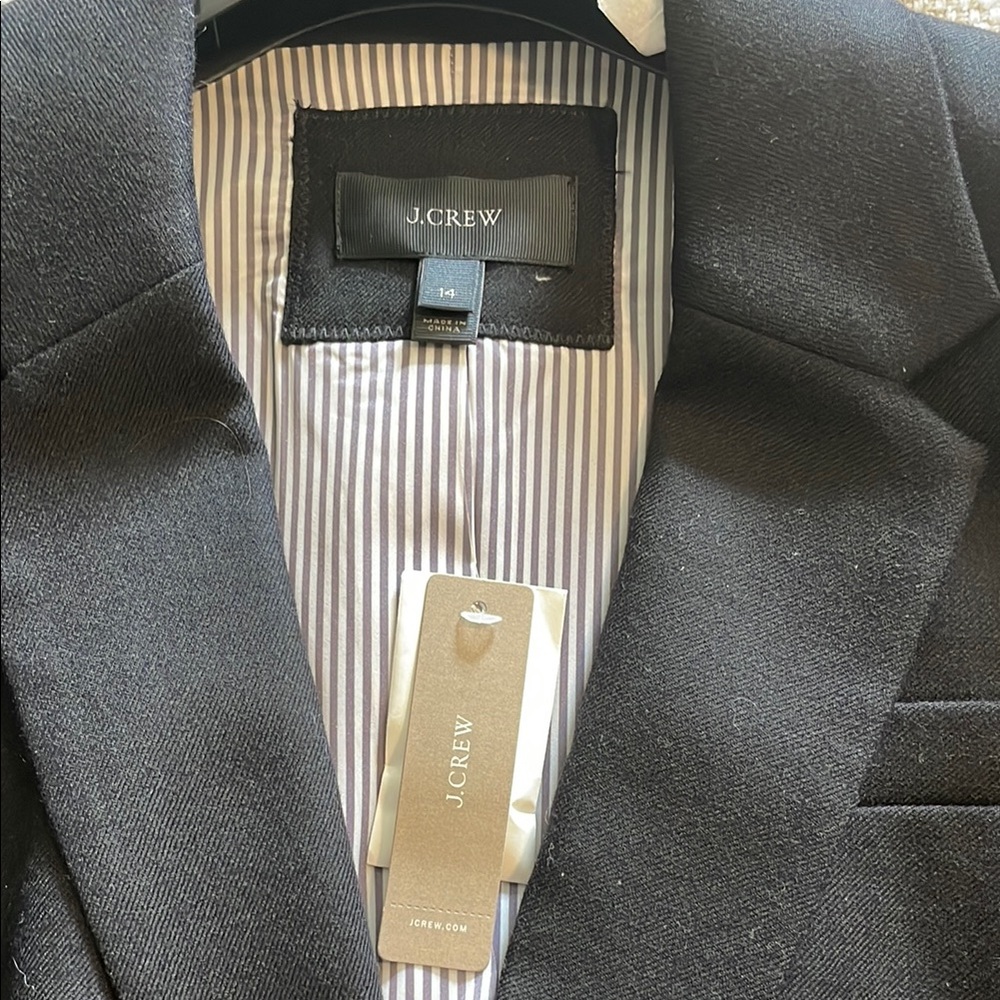 J Crew Carnaby Black Blazer with Gold Buttons - Picture 2 of 3
